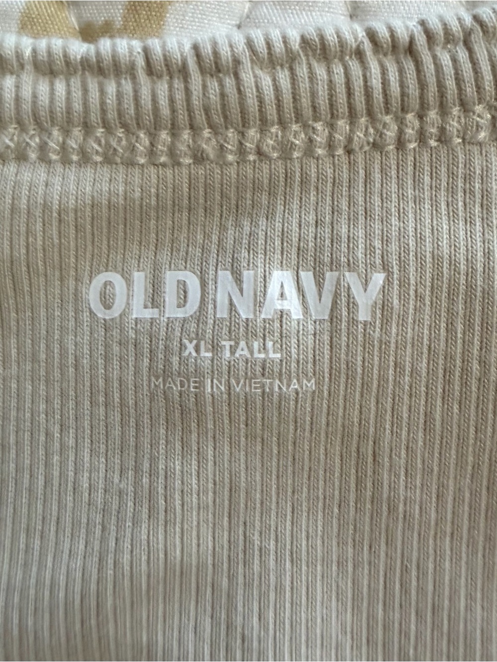 Old Navy Cream Ribbed Tank Top - Picture 7 of 7